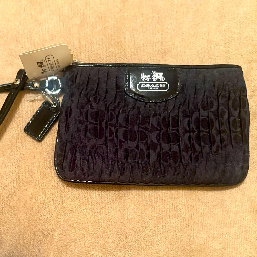 Coach Black Wristlet